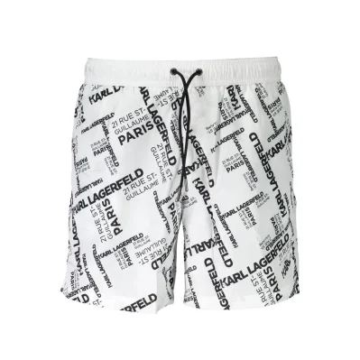 White Polyester Swimwear