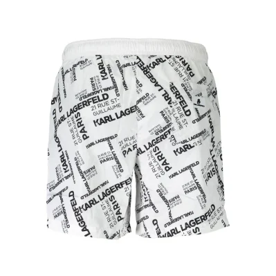 White Polyester Swimwear