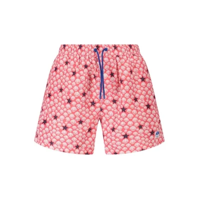 Red Polyester Swimwear