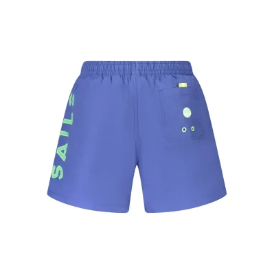 Blue Cotton Swimwear