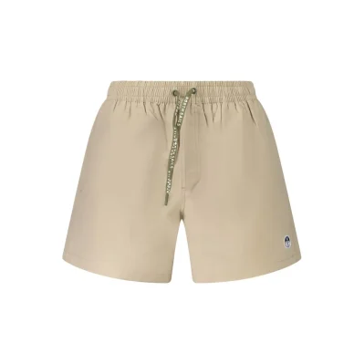 Beige Cotton Swimwear