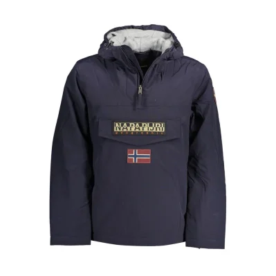 Blue Polyamide Jackets & Coat