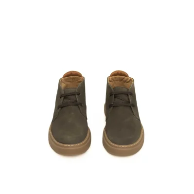 Green Cowhide Men Boot