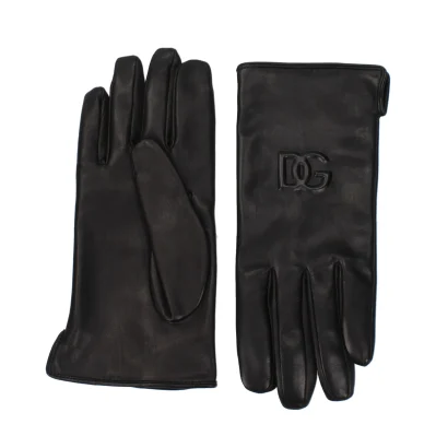 Black Leather Gloves
