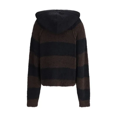 LOOSE FIT CROPPED HOODED JUMPER