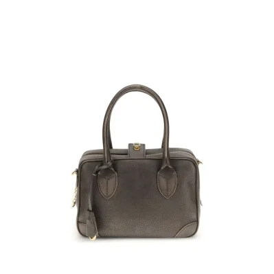VITA BAG TREATED LEATHER BODY GOLD METAL