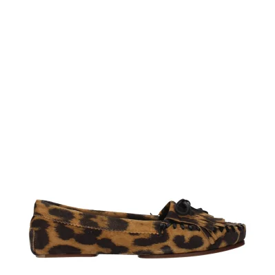 Brown Leather Slip-On Loafers