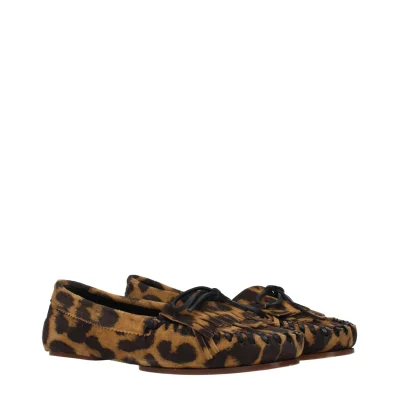 Brown Leather Slip-On Loafers