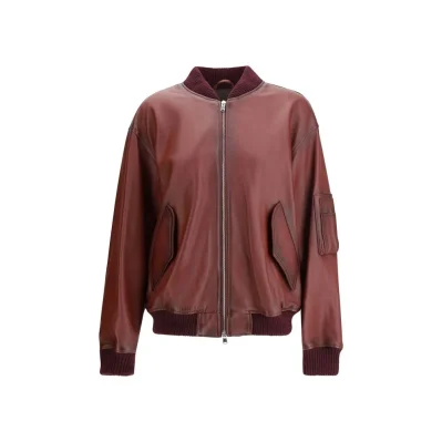 Leather bomber Jacket