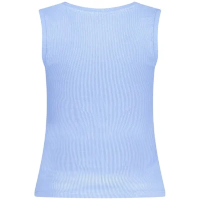 Blue Cotton Tank Top