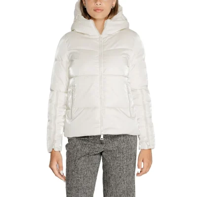 Cream Polyester Jackets & Coat