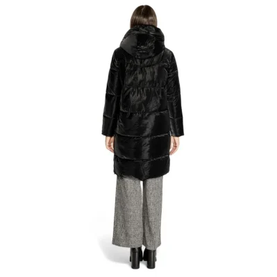 Black Polyester Jackets & Coat