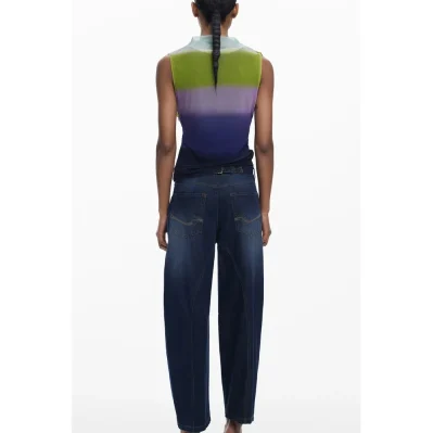 Green Polyester Tank Top