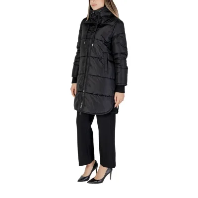 Black Polyester Jackets & Coat