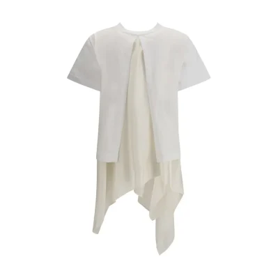 Jersey T-shirt with Polyester detail