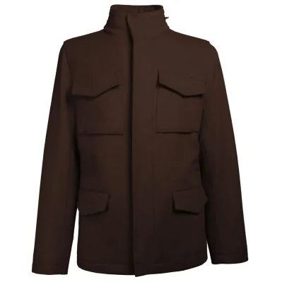 Brown Wool Men's Jacket