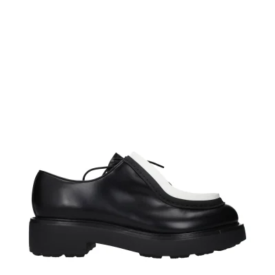 Black Leather Oxfords And Derbies