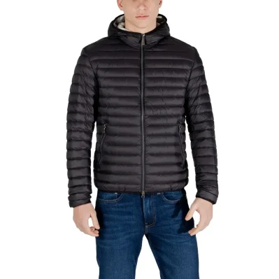 Black Nylon Jackets & Coat