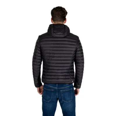Black Nylon Jackets & Coat