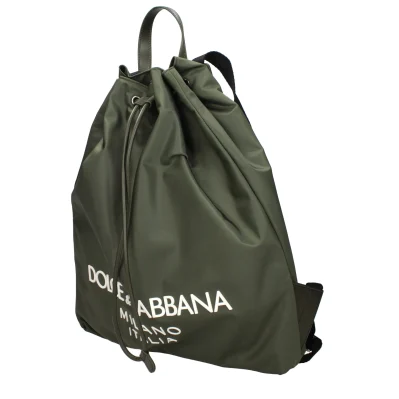 Green Nylon Backpacks