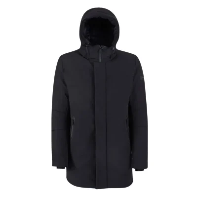 Black Nylon Jackets & Coat