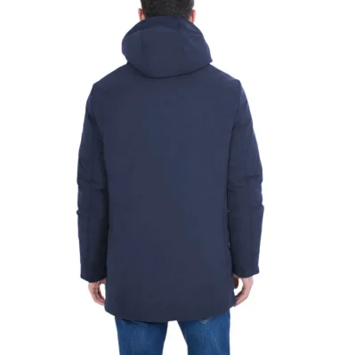 Blue Nylon Jackets & Coat