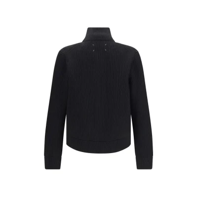 Zipped Cotton Cardigan