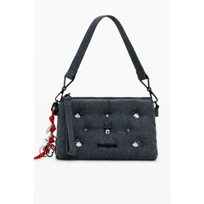 Gray Polyester Handbag