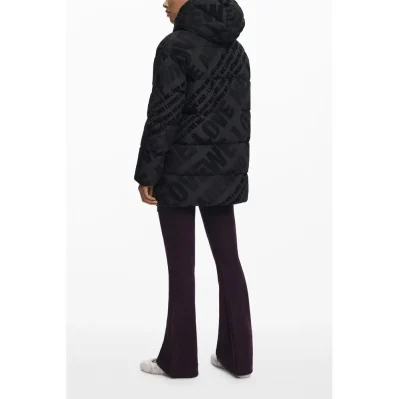 Black Polyester Jackets & Coat