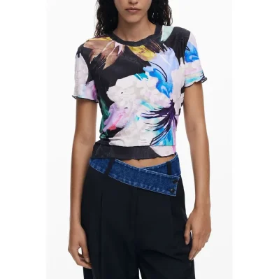 Black Polyester T-Shirt