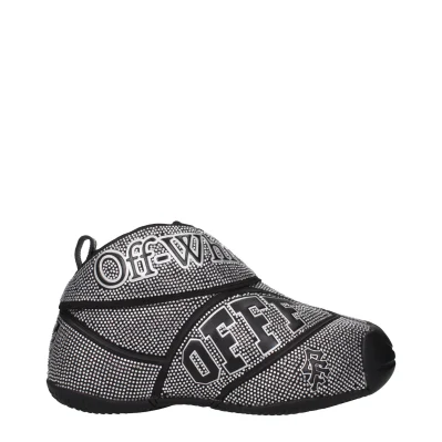 Black Cotton Sneakers