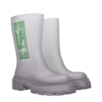 Transparent Pvc Ankle Boots