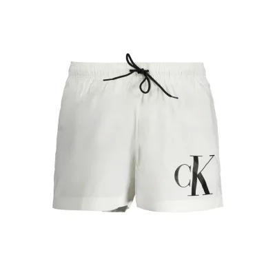 White Polyester Swimwear