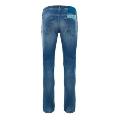 Blue Cotton Skinny Jean