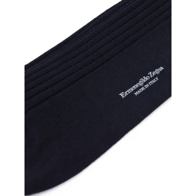 Navy Blue Wool Sock