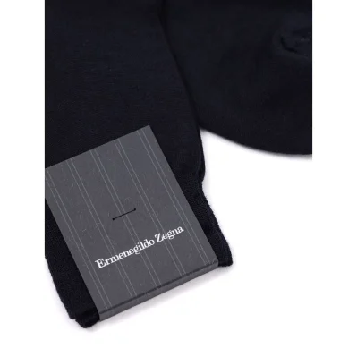 Navy Blue Wool Sock