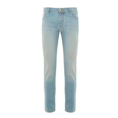 Blue Cotton Skinny Jean