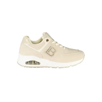Beige Polyester Sneaker