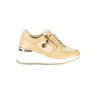 Beige Polyester Sneaker