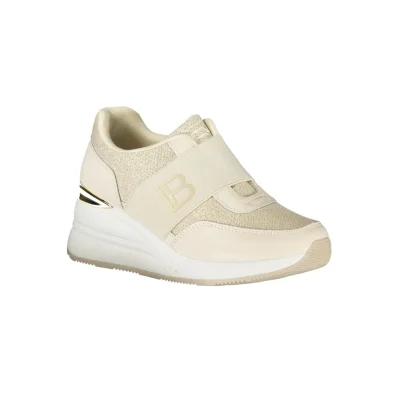 Beige Polyester Sneaker