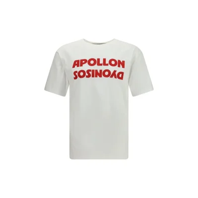 Cotton T-shirt with Apollo Dyonisos graphic print