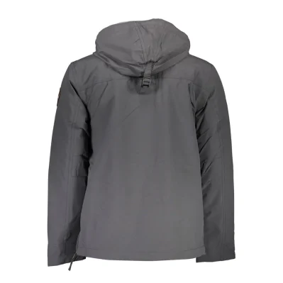 Gray Polyamide Jackets & Coat