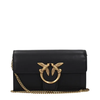 Black Leather Clutch Bags