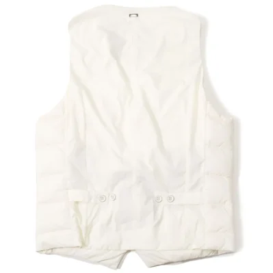White Polyamide Sleveless Jacket