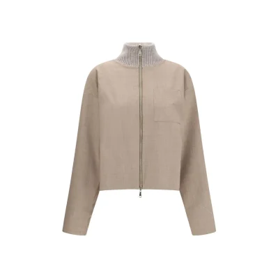 Reversible Platinum Mohair Jacket