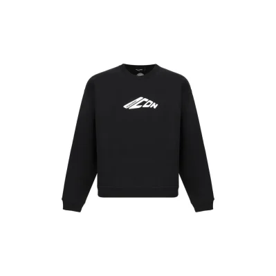 Black Cotton Sweatshirt
