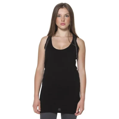 Black Wool Women T-Shirt