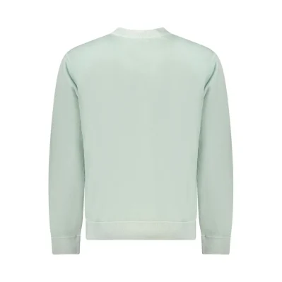 Green Cotton Men Sweater