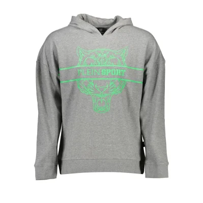 Gray Cotton Men Sweater
