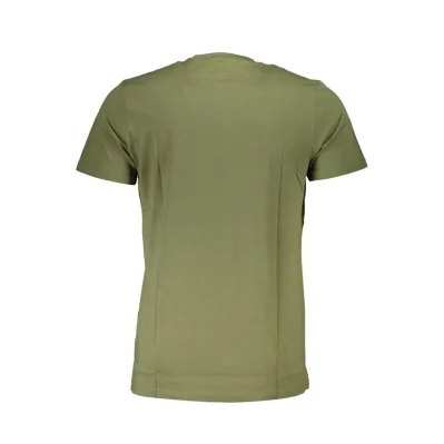 Green Cotton Men T-Shirt